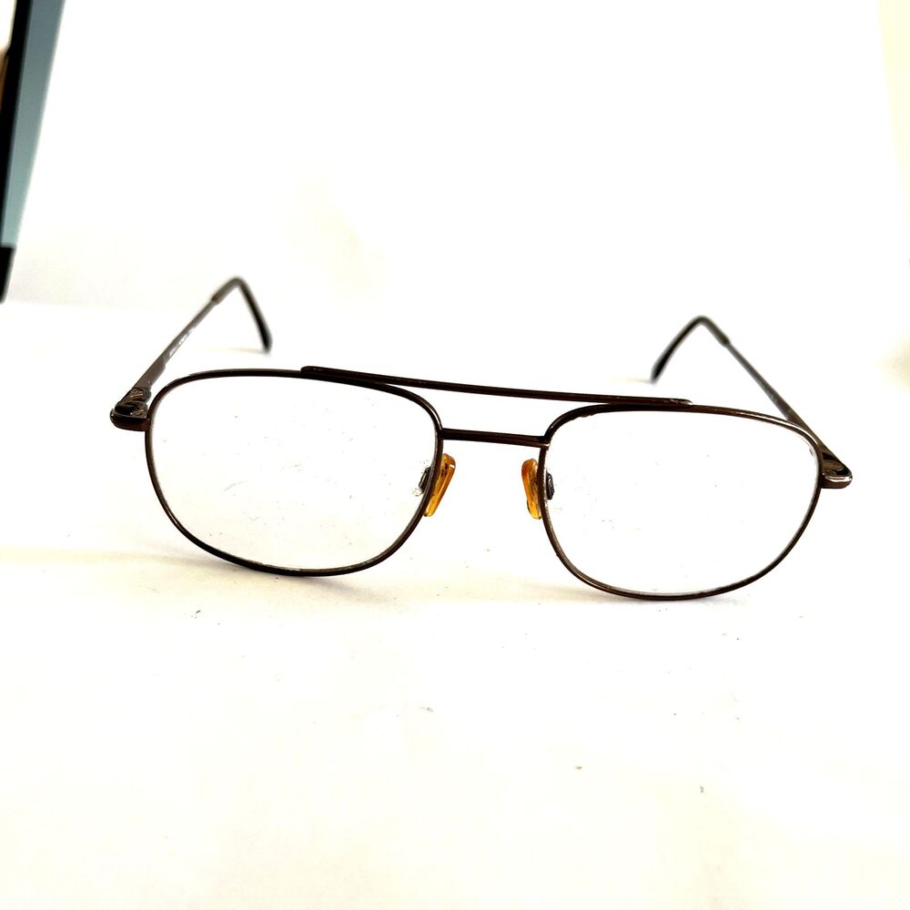 Easyclip Eyeglasses 1084 Designer Frames Only Brown 49-15-140
